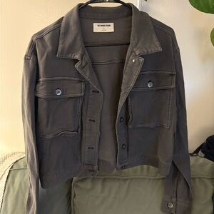 The Normal Brand Charcoal Denim Jacket